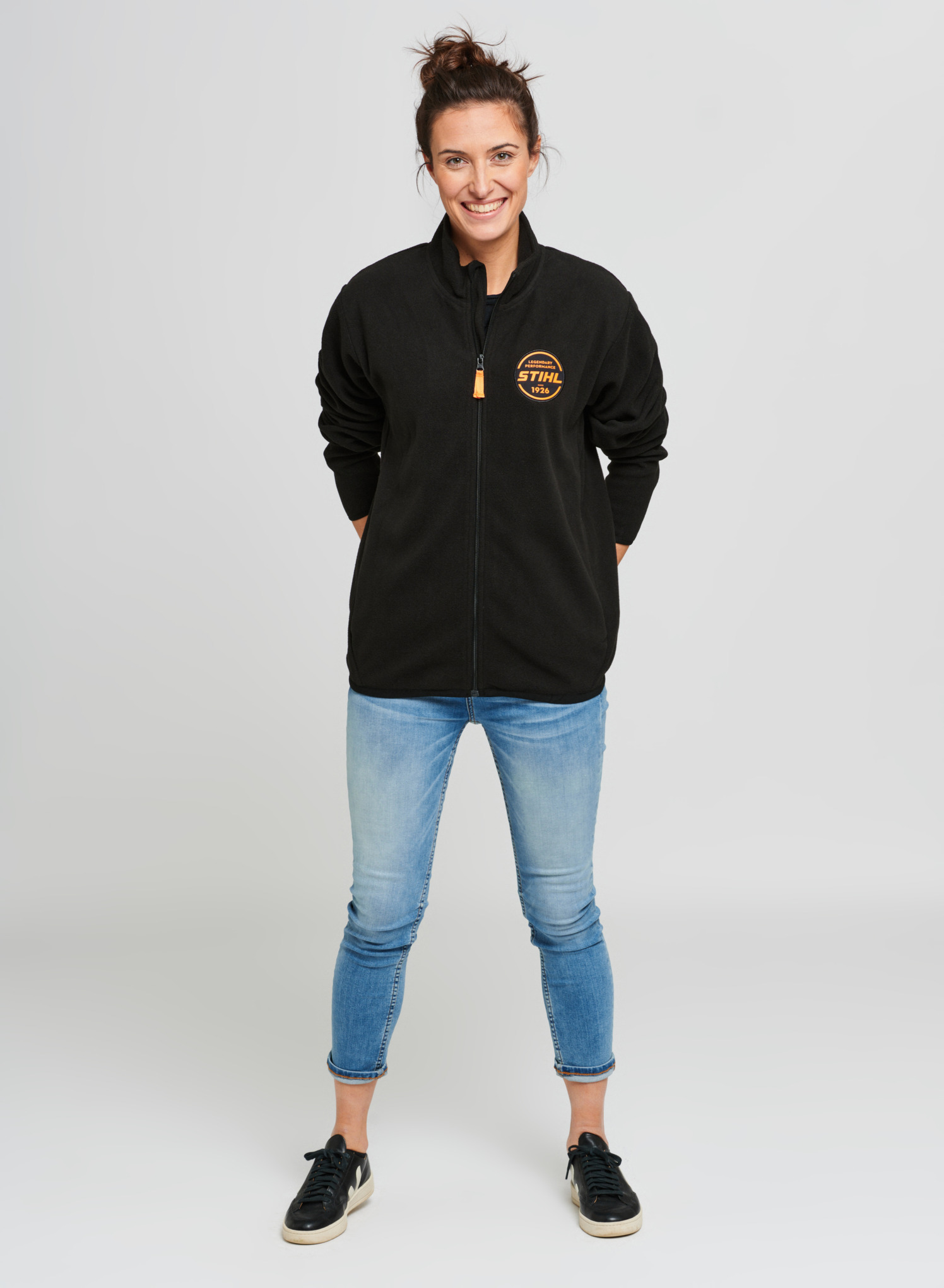 Fleece яке "STIHL", черно