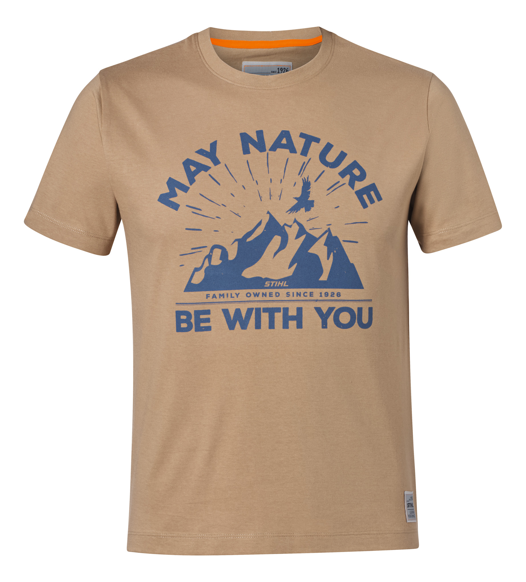 Тениска „MAY NATURE“, пясъчножълта,nature